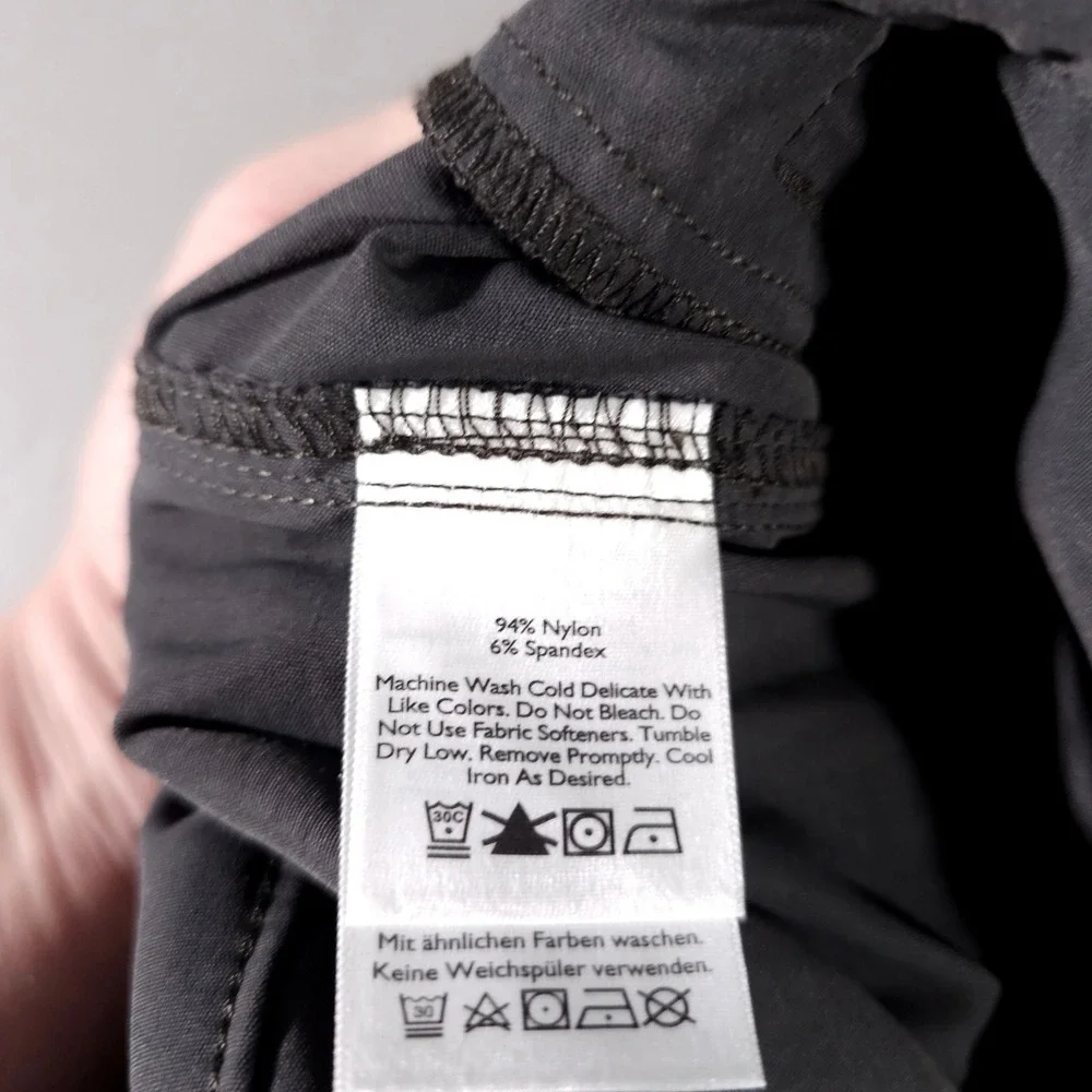 Eddie Bauer Travex Pants Mens 36x30 Gray Nylon Spandex Stretch Hiking Outdoor